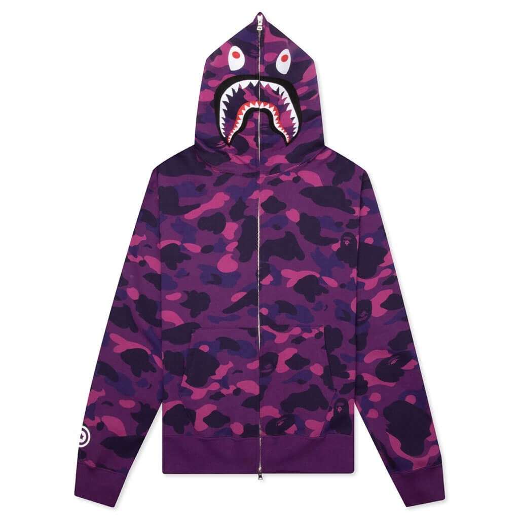 A BATHING APE®- Camo Shark Full Zip Hoodie