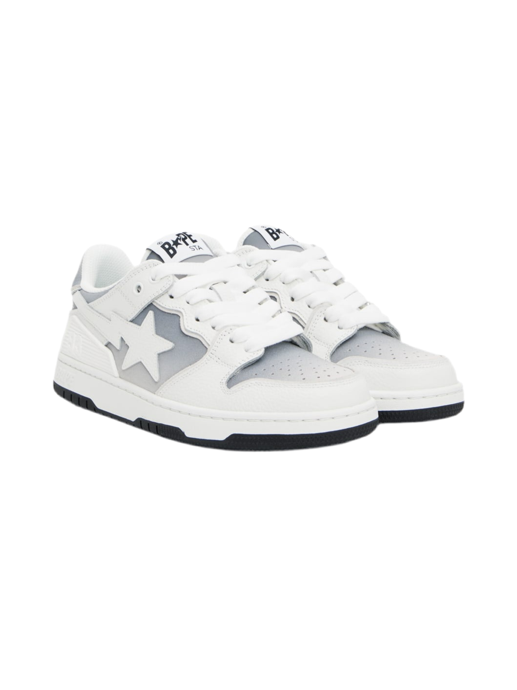 A BATHING APE®- Sk8 Sta #4 'White & Gray'