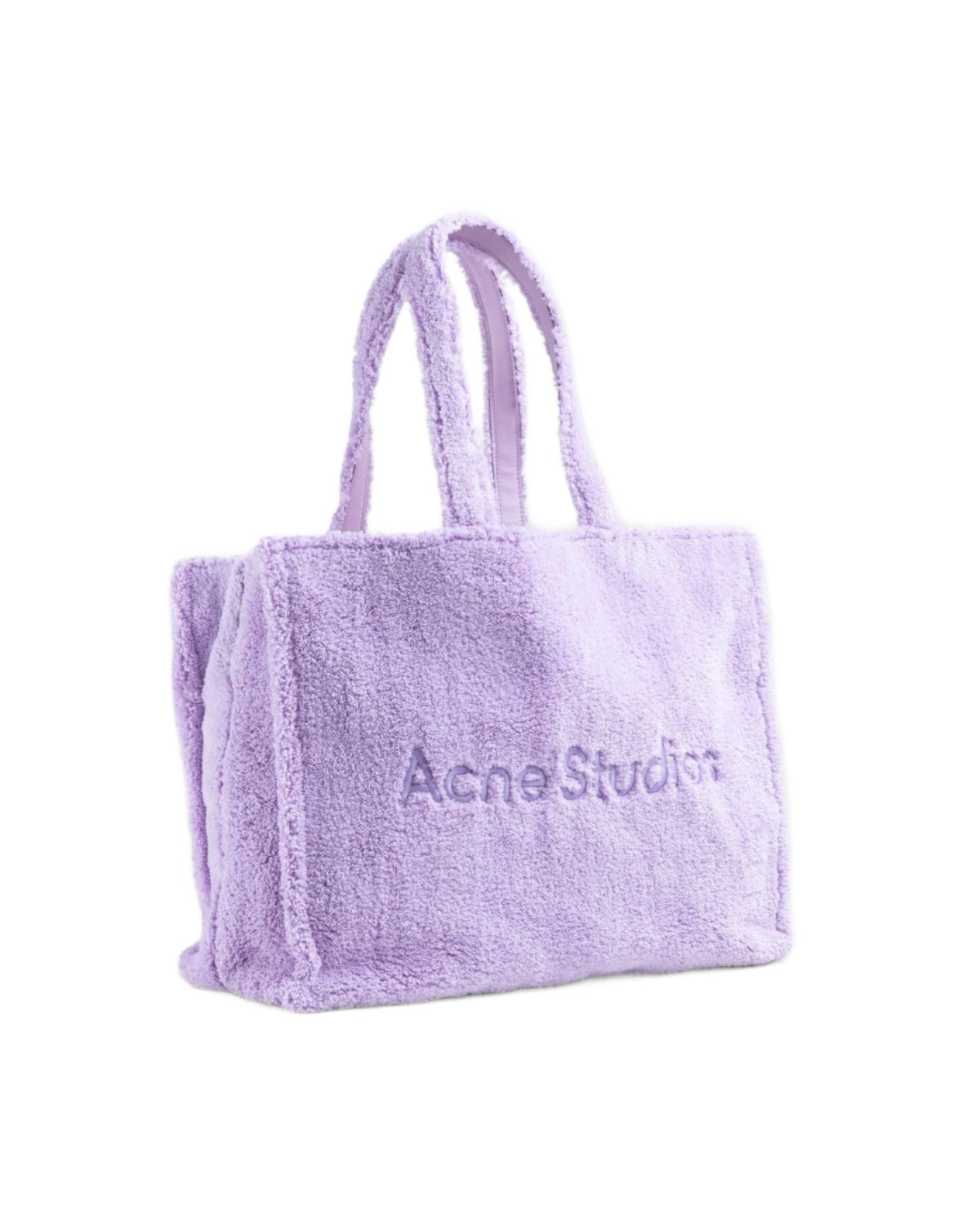 Acne Studios- Furry Logo Shoulder Tote Bag