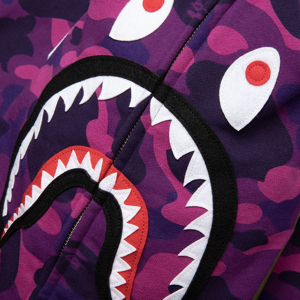 A BATHING APE®- Camo Shark Full Zip Hoodie